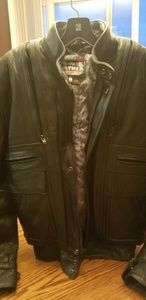 Pro sports leather motorcycle jacket